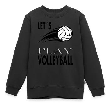 Volleyballspielen Volleyballspieler Spruch Gift - Kinder Premium Organic Sweatshirt - Schwarz - Vorne - AI Model Kid Female (0cm)