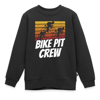 Fahrrad Boxencrew Radrennen Radrennfahrer - Kinder Premium Organic Sweatshirt - Schwarz - Vorne - AI Model Kid Female (0cm)