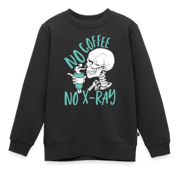 Pas de café Pas de radiographie Rad Tech - Sweat Premium enfant bio - noir - Devant - AI Model Kid Female (0cm)