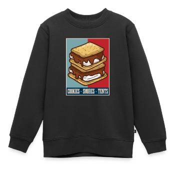 Boy Scout est silencieux - Sweat Premium enfant bio - noir - Devant - AI Model Kid Female (0cm)