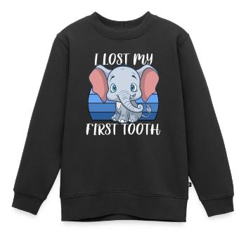 Zahn Zähne Zahnarzt Zahnmedizinische Angestellte - Kinder Premium Organic Sweatshirt - Schwarz - Vorne - AI Model Kid Female (0cm)
