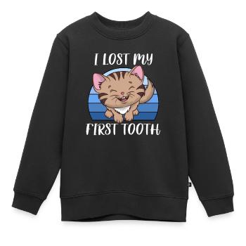 Zahn Zähne Zahnarzt Zahnmedizinische Angestellte - Kinder Premium Organic Sweatshirt - Schwarz - Vorne - AI Model Kid Female (0cm)