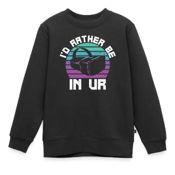 Virtual Reality VR Geschenk - Kinder Premium Organic Sweatshirt - Schwarz - Vorne - AI Model Kid Female (0cm)