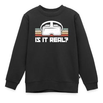 Virtual Reality VR Geschenk - Kinder Premium Organic Sweatshirt - Schwarz - Vorne - AI Model Kid Female (0cm)