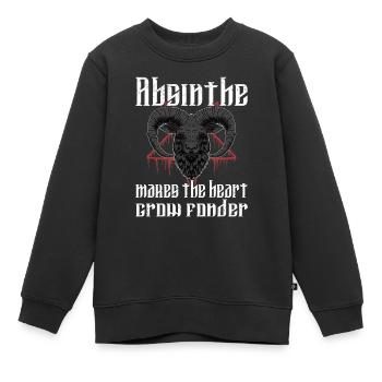 Satan Beelzebub Teufel Gothic Pentagram Mystisch - Kinder Premium Organic Sweatshirt - Schwarz - Vorne - AI Model Kid Female (0cm)