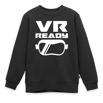 Virtual Reality VR Geschenk - Kinder Premium Organic Sweatshirt - Schwarz - Vorne - AI Model Kid Female (0cm)