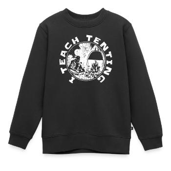 Éclaireur - Sweat Premium enfant bio - noir - Devant - AI Model Kid Female (0cm)