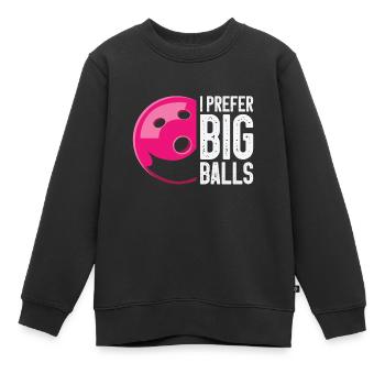 Bowling Women Bowler Strike - Kids Premium Organic Sweatshirt - black - Front - AI Model Kid Female (0cm)