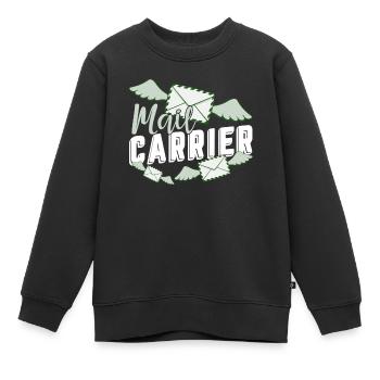 Proud To Be A Mail Carrier - Kids Premium Organic Sweatshirt - black - Front - AI Model Kid Female (0cm)