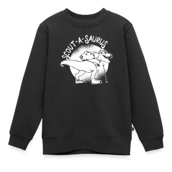 Éclaireur - Sweat Premium enfant bio - noir - Devant - AI Model Kid Female (0cm)