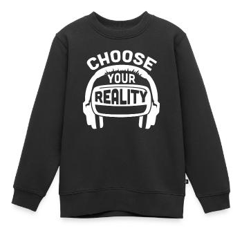 Virtual Reality VR Geschenk - Kinder Premium Organic Sweatshirt - Schwarz - Vorne - AI Model Kid Female (0cm)
