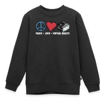 Virtual Reality VR Geschenk - Kinder Premium Organic Sweatshirt - Schwarz - Vorne - AI Model Kid Female (0cm)