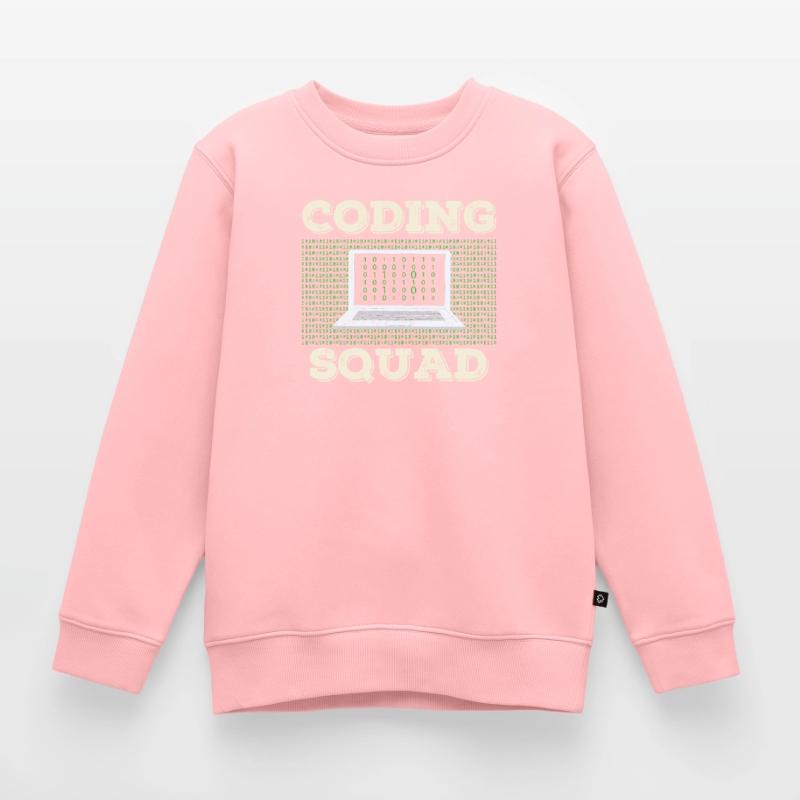 Coding Team Programmierer Coder Programmieren Kinder Premium Organic Sweatshirt