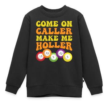 Bingo Bingo Spieler Altenheim Bingo Party - Kinder Premium Organic Sweatshirt - Schwarz - Vorne - AI Model Kid Female (0cm)