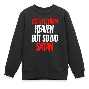 Drôle de satanisme Satan - Sweat Premium enfant bio - noir - Devant - AI Model Kid Female (0cm)