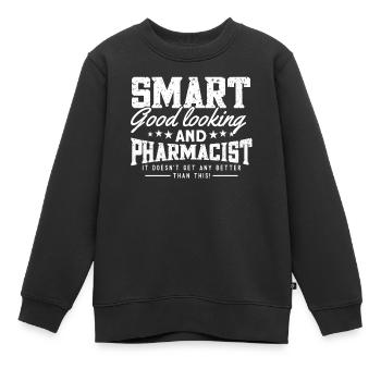 Apotheker - Kinder Premium Organic Sweatshirt - Schwarz - Vorne - AI Model Kid Female (0cm)