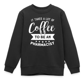 Pharmacien - Sweat Premium enfant bio - noir - Devant - AI Model Kid Female (0cm)