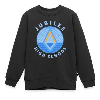Sweat à capuche de l’école secondaire Jubilee - Sweat Premium enfant bio - noir - Devant - AI Model Kid Female (0cm)