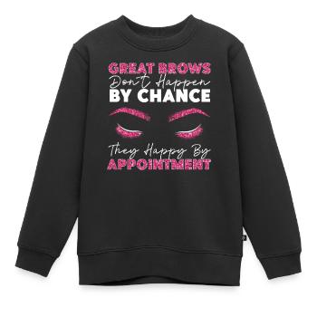 Esthéticienne esthéticienne agréée - Sweat Premium enfant bio - noir - Devant - AI Model Kid Female (0cm)
