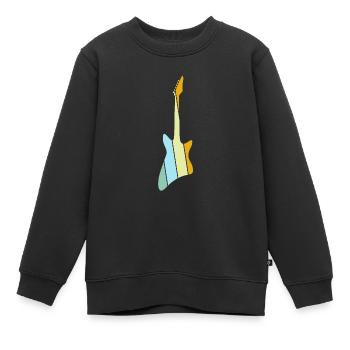 E Gitarre Retro - Kinder Premium Organic Sweatshirt - Schwarz - Vorne - AI Model Kid Female (0cm)