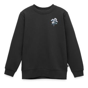 Awesome Floral Flowers Patch Neuheit Coole Gänseblümchen - Kinder Premium Organic Sweatshirt - Schwarz - Vorne - AI Model Kid Female (0cm)