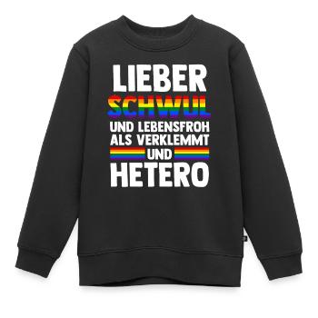 Schullehrerin Lehrerin - Kinder Premium Organic Sweatshirt - Schwarz - Vorne - AI Model Kid Female (0cm)