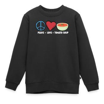 Soupe aux tomates - Sweat Premium enfant bio - noir - Devant - AI Model Kid Female (0cm)