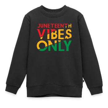 Célébrez Juneteenth Vibes Black History - Sweat Premium enfant bio - noir - Devant - AI Model Kid Female (0cm)