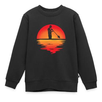 Souffleur de verre souffleur de verre rétro - Sweat Premium enfant bio - noir - Devant - AI Model Kid Female (0cm)