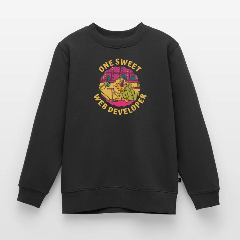 Web Entwickler Webdeveloper Süss Kinder Premium Organic Sweatshirt