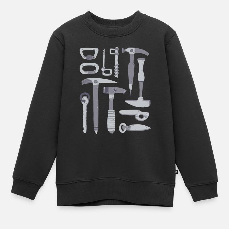 Matériel d’alpinisme - Sweat Premium enfant bio - noir
