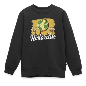 Historien Histoire Professeur d’histoire Histoire - Sweat Premium enfant bio - noir - Devant - AI Model Kid Female (0cm)