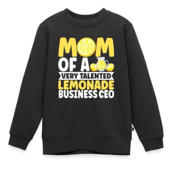Limonade Limonadenstand - Kinder Premium Organic Sweatshirt - Schwarz - Vorne - AI Model Kid Female (0cm)