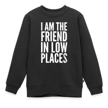 Ich Bin Der Freund In Niedrigen OrtenFamilieWelpenHundebeste f - Kinder Premium Organic Sweatshirt - Schwarz - Vorne - AI Model Kid Female (0cm)