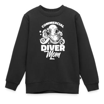 Plongeurs Plongée commerciale - Sweat Premium enfant bio - noir - Devant - AI Model Kid Female (0cm)