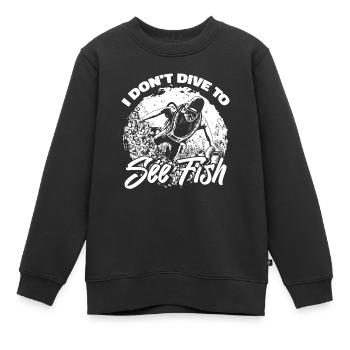 Plongeurs Plongée commerciale - Sweat Premium enfant bio - noir - Devant - AI Model Kid Female (0cm)
