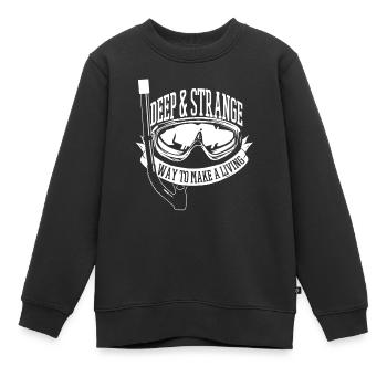 Plongeurs Plongée commerciale - Sweat Premium enfant bio - noir - Devant - AI Model Kid Female (0cm)