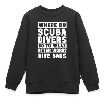 Plongeurs Plongée commerciale - Sweat Premium enfant bio - noir - Devant - AI Model Kid Female (0cm)