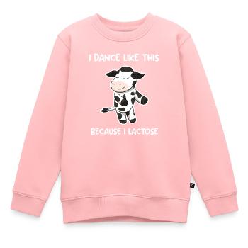 Lustige Kuh Viehzüchter - Kinder Premium Organic Sweatshirt - Rosa - Vorne - AI Model Kid Female (0cm)