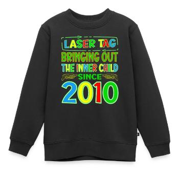 Laser Tag Bringing Out The Inner Child Years Old - Kids Premium Organic Sweatshirt - black - Front - AI Model Kid Female (0cm)