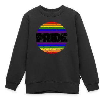 Fierté LGBT amour gagne, nous sommes queer et fiers - Sweat Premium enfant bio - noir - Devant - AI Model Kid Female (0cm)