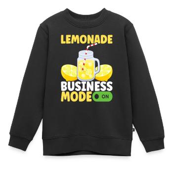 Limonade Limonadenstand - Kinder Premium Organic Sweatshirt - Schwarz - Vorne - AI Model Kid Female (0cm)