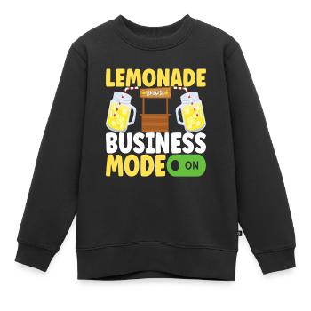 Limonade Limonadenstand - Kinder Premium Organic Sweatshirt - Schwarz - Vorne - AI Model Kid Female (0cm)