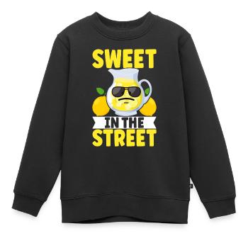 Limonade Limonadenstand - Kinder Premium Organic Sweatshirt - Schwarz - Vorne - AI Model Kid Female (0cm)