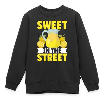 Limonade Limonadenstand - Kinder Premium Organic Sweatshirt - Schwarz - Vorne - AI Model Kid Female (0cm)