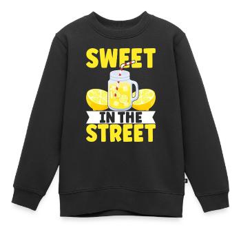 Limonade Limonadenstand - Kinder Premium Organic Sweatshirt - Schwarz - Vorne - AI Model Kid Female (0cm)