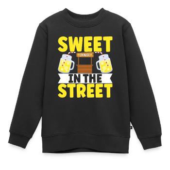 Limonade Limonadenstand - Kinder Premium Organic Sweatshirt - Schwarz - Vorne - AI Model Kid Female (0cm)