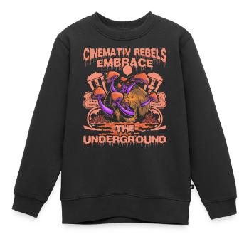 Underground Film, Independent Cinema, Horror - Kinder Premium Organic Sweatshirt - Schwarz - Vorne - AI Model Kid Female (0cm)
