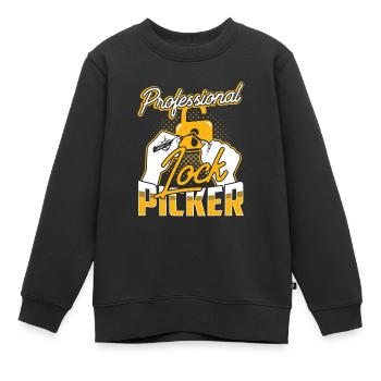 Professioneller Schlossknacker Lock Picker Knacken - Kinder Premium Organic Sweatshirt - Schwarz - Vorne - AI Model Kid Female (0cm)
