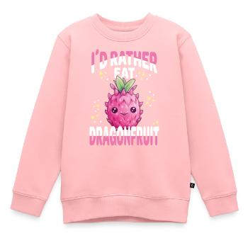 Dragonfruit Kawaii - Kinder Premium Organic Sweatshirt - Rosa - Vorne - AI Model Kid Female (0cm)